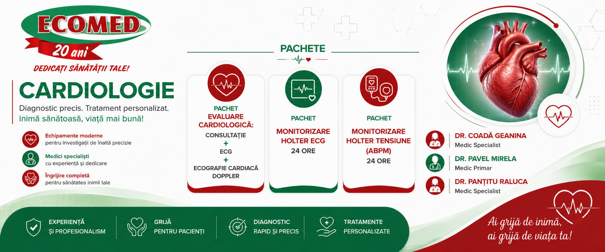 Consultație cu ECG și ecografie cardiacă Doppler